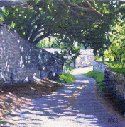 Shady lane in Mells