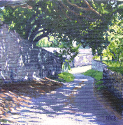 Shady lane in Mells